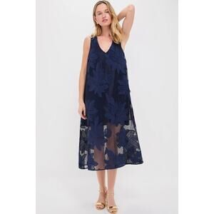 TUCKERNUCK Navy Embroidered Lace Sol Dress Size XL NWT Retail $198 Tuckernuck